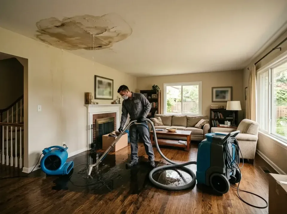 attic-pipe-burst-ceiling-drip-008 — frequently asked questions, Water Damage Restoration & Carpet Care in Winooski, VT